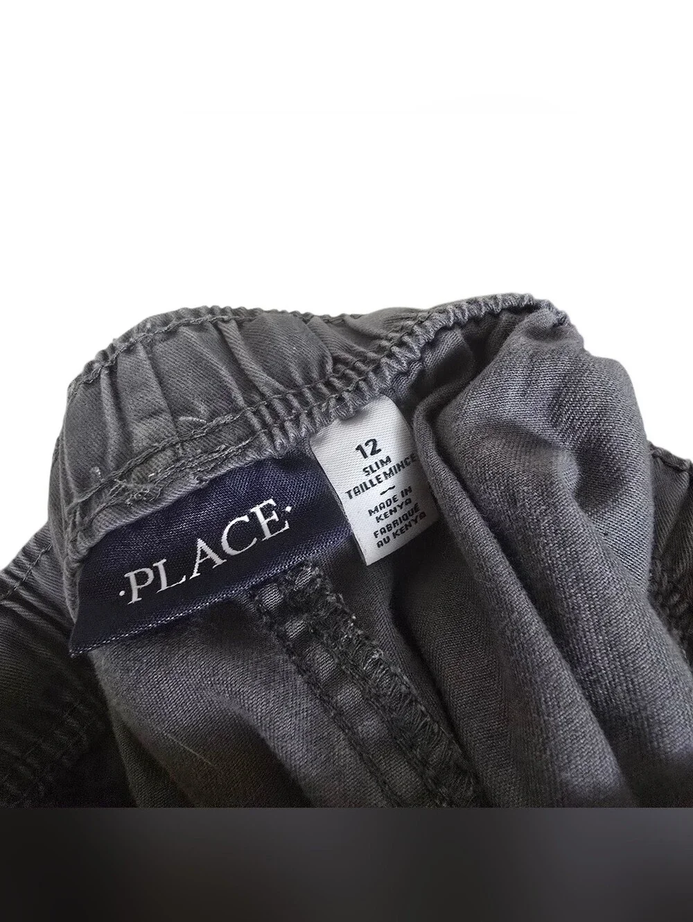 The Children's Place Gray Pull On Pants 12 Adjustable Waist